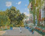 Claude Monet The Artist House at Argenteuil painting
